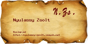 Nyulassy Zsolt névjegykártya
