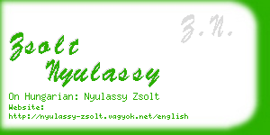 zsolt nyulassy business card